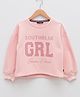 LC Waikiki Cotton Full Sleeves South Blue Text Printed Sweatshirt - Pink