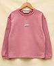 LC Waikiki Cotton Full Sleeves Placement Tree & Text Printed Sweatshirt - Pink
