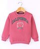 Doreme Cotton Fleece Full Sleeves Sweatshirt California Print - Crimson