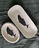 Aranya Earthcraft hand painted fish platter set