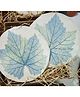 Aranya Earthcraft Spring Leaf Papier Mache  Coaster Set of 4