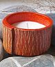 Aranya Earthcraft Bark Texture Soy Wax Candle - Red