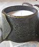 Aranya Earthcraft Block Printed Soy Wax Candle - Grey