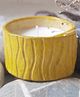 Aranya Earthcraft Wave Texture Soy Wax Candle - Yellow