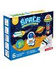 Happy Hues DIY Space Fridge Magnets Mould and Paint Kits- Ceramics Plaster Painting Art & Craft Set for Kids-6 Pcs