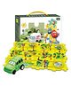 Happy Hues Puzzle Racer Kids Car Track Set - Dinosaur Jigsaw 15 Pcs Puzzle