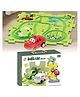Happy Hues Puzzle Racer Kids Car Track Set - Forest Jigsaw 15 Pcs Puzzle