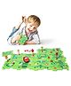 Happy Hues  Puzzle Car Race Track Set for Kids- Jungle Jigsaw Puzzle- 25 Pcs
