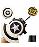 Happy Hues Shield Blaster Toy that Shoots Soft Foam Dart Bullets - Black