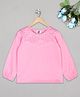 The Sandbox Clothing Co Full Sleeves Floral Embroidered Top  - Pink