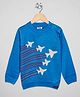 The Sandbox Clothing Co Full Sleeves Aeroplane Detailed  Sweater - Blue