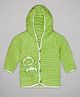 The Sandbox Clothing Co Full Sleeves Flower Detailed Hand Knitted Woolen Sweater - Green