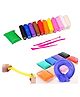 VGRASSP 36 Pcs Pack Super Light Air Dry DIY Clay Fun Toy Kit with 9 Tools For Kids For Playing Creative And Colorful Art And Craft With Soft Clay - Fun Educational Kit