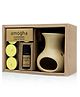 Amogha  Fragrance Vaporizer With 4 Tealights and 10 ml Oil - Fragrance Lemon Grass