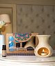 Amogha Fragrance Vaporizer with 4 Tealights and 10 ml Oil - Fragrance Tulsi Camphor