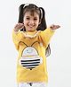 KNITCO Full Sleeves Honey Bee Designed Fur Detailed Sweater - Yellow