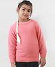 KNITCO Full Sleeves Solid Skivi Sweater - Pink