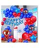 Bubble Trouble Spiderman Birthday Decoration Items For Boy - Colorful Pack of 36