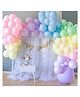 Bubble Trouble Rainbow theme birthday backdrop decoration for boys & girls With net & Fairy LED Light Pack of 59