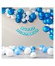 Bubble Trouble Blue Theme Birthday Decoration Kit for Boys blue & white Pack of -48