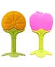 FANTASY INDIA Baby Silicone Teether Orange & Apple