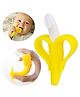 Fantasy India Silicone Banana Shaped Teething Toothbrush - Yellow
