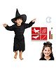 Sarvda Halloween Theme Unisex Witch & Wizard Costume Set - Black