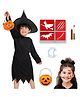 Sarvda Halloween Theme Unisex Witch & Wizard Costume Set - Black