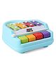 United Agencies Baby Toy Xylophone Cum Piano - Blue