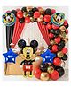 Special You Mickey Mouse Theme Birthday Decoration Items for Boys and Girls with mickey mouse foil balloon Red pack of 59 items