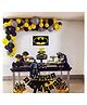 Special You Birthday Decoration DIY Combo kit Batman Theme with Batman Poster Happy Birthday Banner Black Yellow and Gray Balloons Black- Pack of 64 Items