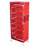 Little One's   7 Shelves Baby Foldable Wardrobe   Aquatic Red