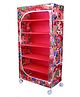 Little One's   6 Shelves Baby Foldable Wardrobe  Jungle Red