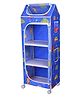 Little One's 4 Plastic Shelves Baby Foldable Wardrobe - Blue