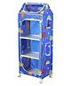 Little One's  4 Plastic Shelves Baby Foldable Wardrobe - Blue