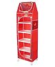 Little One's   6 Plastic Shelves Baby Wardrobe Toy Organizer   Aquatic Red   TB6 FR
