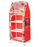 Little One's   4 Plastic Shelves Baby Wardrobe Toy Organizer - Red