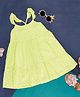 YU by Pantaloons  Sleeveless Schiffli Embroidered Dress - Lime Green