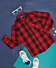 YU by Pantaloons Full Sleeves Gingham Checked Detailed Shirts - Red