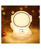 Luvlittle Astronaut Silicone Night Lamp 7 Colour Changing Light with USB Rechargeable - White