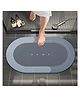Luvlittle Bathroom shower Door Mat Anti Slip Floor Mat for Home and Kitchen  Anti Skid Water Soaking Bathroom Mat Super Water Absorbent Rubber Foot Mat -Color May Vary