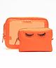 Colorbar Lips & Lashes Box Pouch (Set Of Two) - Neon Orange