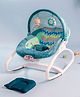 INFANTSO Baby Rocker with Soothing Vibrations 9 Melodies & Toy Bar - Green