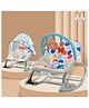 INFANTSO Baby Rocker Portable With  Mosquito Net  with Calming Vibrations & Musical Toy - Multicolour