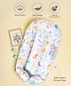 Mi Arcus Printed Soft and Cozy Baby Nest Pad Bed for Comfortable Sleep or Naptime | Woven, Lightweight & Portable Nestopad - White 0-8 Months, 82x46 cm