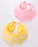 Adjustable Shower Caps with Buckle Pack of 2 - Yellow and Pink