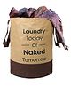 Fun Homes Laundry Bag Metallic Print - Brown