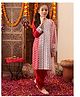 Cherry & Jerry Full Sleeves Paisley Embroidered & Sequin Embellished    Kurta With Salwar & Dupatta Set - Red