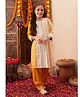 Cherry & Jerry Cherry & Jerry Full Sleeves Paisley Embroidered & Sequin Embellished Kurta With Salwar & Dupatta Set  -Yellow