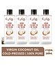 Coco Crush Coconut Oil for Oil Pulling Gandusha Kriya Pack of 4 - 50ml each